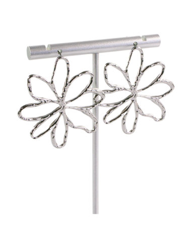 Kolczyki KWIATY XL SREBRNE STAL CHIRURGICZNA...