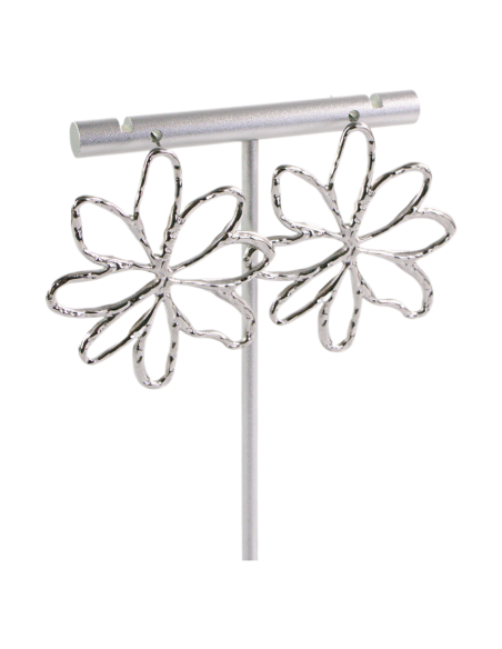 Kolczyki KWIATY XL SREBRNE STAL CHIRURGICZNA  LOLITA AKCESORIA