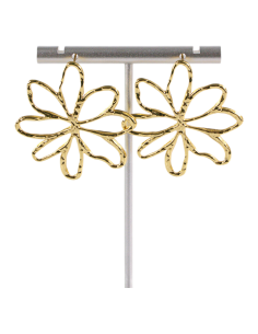 Kolczyki KWIATY XL ZŁOTE KWIATKI STAL CHIRURGICZNA...