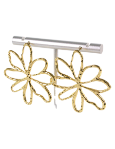 Kolczyki KWIATY XL ZŁOTE KWIATKI STAL CHIRURGICZNA... 2