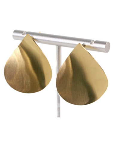 Kolczyki ZŁOTE KROPLE ŁEZKI STAL CHIRURGICZNA...