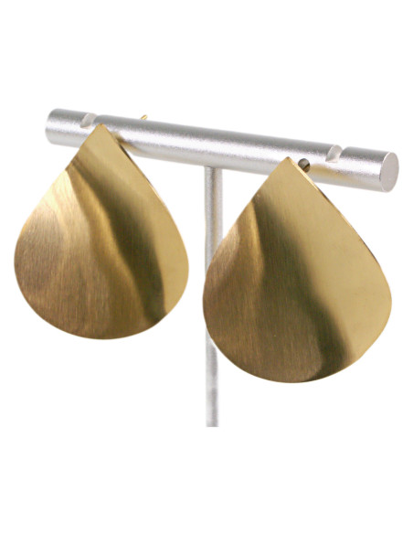 Kolczyki ZŁOTE KROPLE ŁEZKI STAL CHIRURGICZNA   LOLITA AKCESORIA