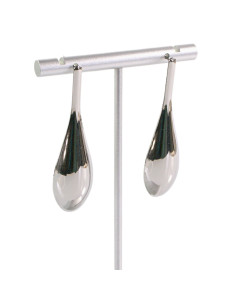 Kolczyki  SREBRNE DŁUGIE KROPLE ŁEZKI  STAL CHIRURGICZNA... 2