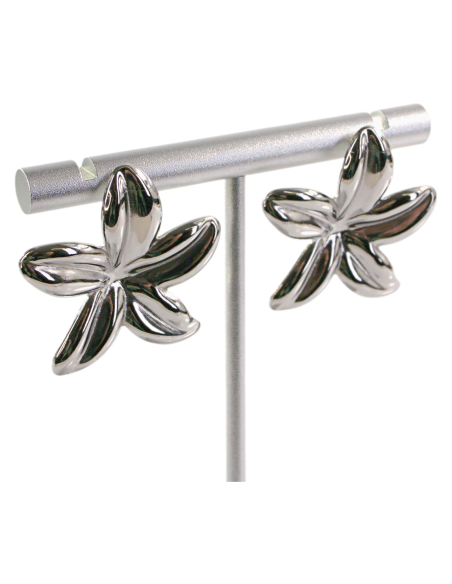 Kolczyki KWIATY KWIATKI SREBRNE STAL CHIRURGICZNA  LOLITA AKCESORIA