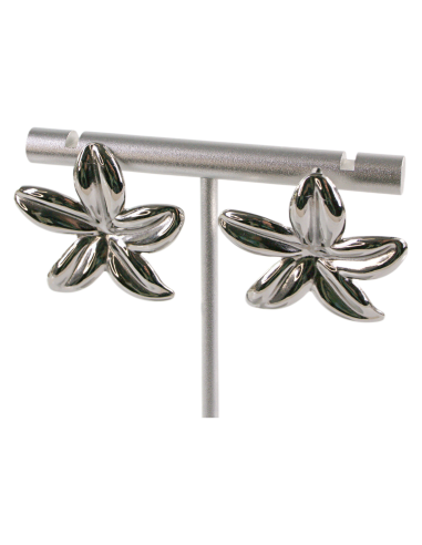 Kolczyki KWIATY KWIATKI SREBRNE STAL...