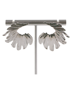 Kolczyki ASYMETRYCZNE SREBRNE ZAWIJASY STAL CHIRURGICZNA...