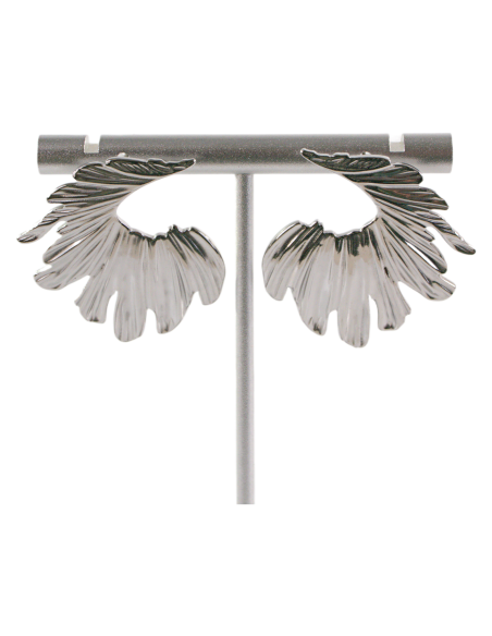 Kolczyki ASYMETRYCZNE SREBRNE ZAWIJASY STAL CHIRURGICZNA  LOLITA AKCESORIA