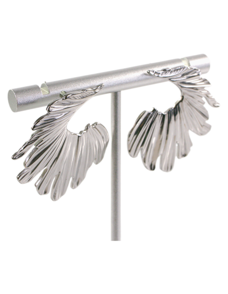 Kolczyki ASYMETRYCZNE SREBRNE ZAWIJASY STAL CHIRURGICZNA  LOLITA AKCESORIA