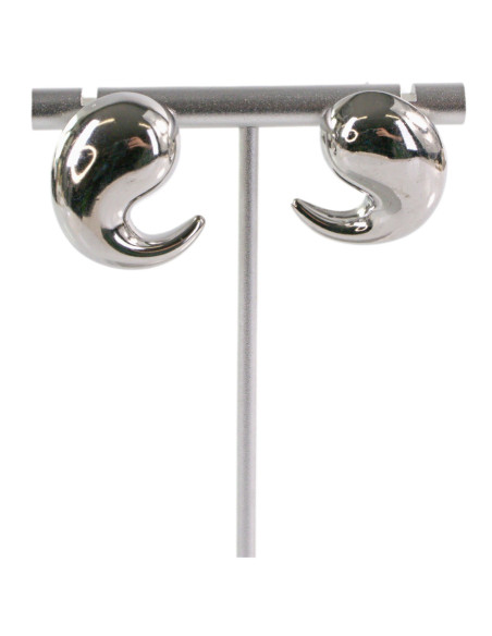 Kolczyki ASYMETRYCZNE SREBRNE ZAWIJASY STAL CHIRURGICZNA  LOLITA AKCESORIA