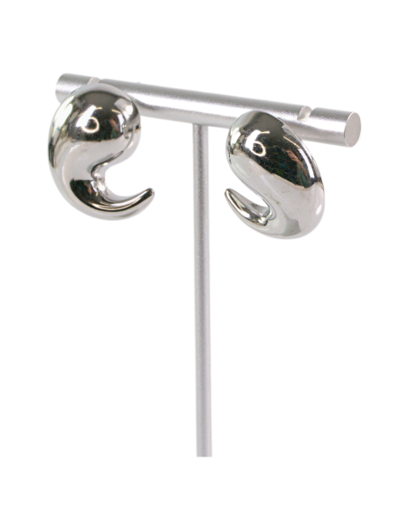 Kolczyki ASYMETRYCZNE SREBRNE ZAWIJASY STAL CHIRURGICZNA  LOLITA AKCESORIA