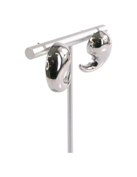 Kolczyki ASYMETRYCZNE SREBRNE ZAWIJASY STAL CHIRURGICZNA  LOLITA AKCESORIA