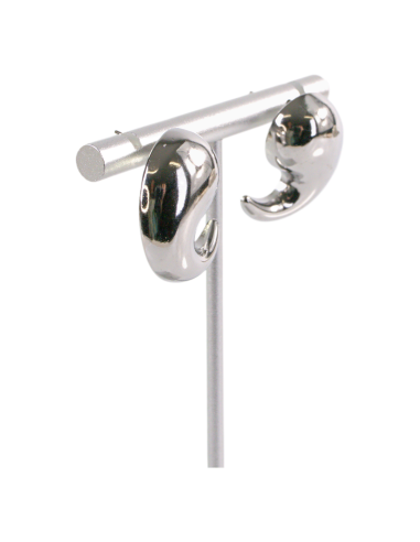 Kolczyki ASYMETRYCZNE SREBRNE ZAWIJASY STAL...