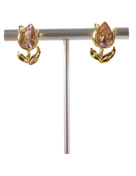 Kolczyki RÓŻA RÓŻOWA RÓŻYCZKA STAL CHIRURGICZNA  LOLITA AKCESORIA