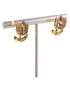 Kolczyki RÓŻA RÓŻOWA RÓŻYCZKA STAL CHIRURGICZNA  LOLITA... 2