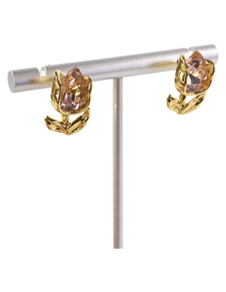 Kolczyki RÓŻA RÓŻOWA RÓŻYCZKA STAL CHIRURGICZNA  LOLITA AKCESORIA