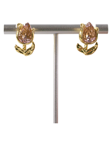 Kolczyki RÓŻA RÓŻOWA RÓŻYCZKA STAL CHIRURGICZNA...