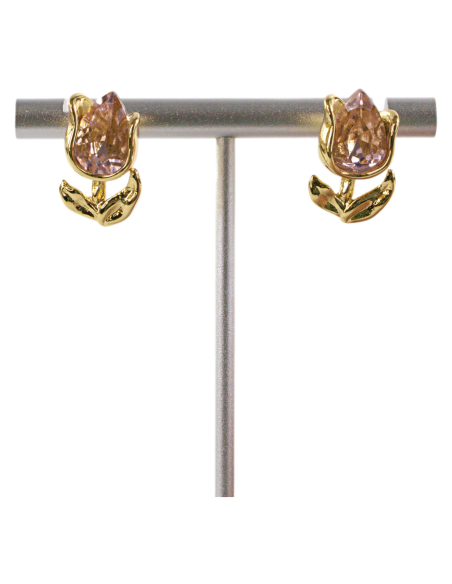 Kolczyki RÓŻA RÓŻOWA RÓŻYCZKA STAL CHIRURGICZNA  LOLITA AKCESORIA