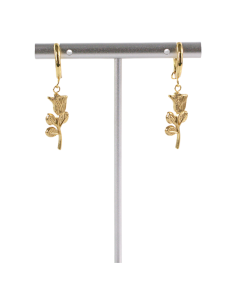 Kolczyki ZŁOTE RÓŻE  STAL CHIRURGICZNA RÓŻA   LOLITA...