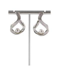 Kolczyki ASYMETRYCZNE SREBRNE ZAWIJASY STAL CHIRURGICZNA...
