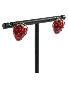 Kolczyki TRUSKAWKI TRUSKAWKA LOLITA AKCESORIA srebrny... 2