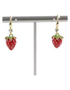 Kolczyki TRUSKAWKI TRUSKAWKA LOLITA AKCESORIA srebrny...