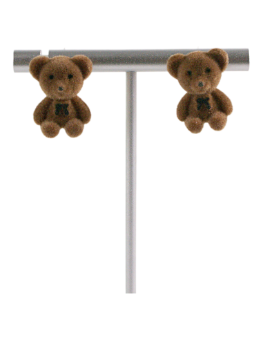 Kolczyki MIŚ MISIE "TEDDY BEAR" LOLITA AKCESORIA srebrny sztyft 925