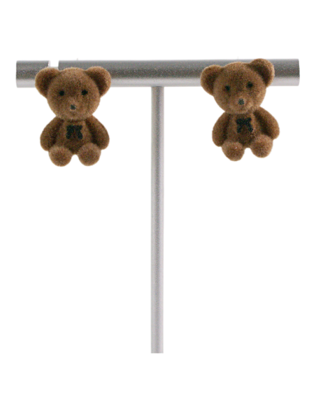 Kolczyki MIŚ MISIE "TEDDY BEAR" LOLITA AKCESORIA srebrny sztyft 925