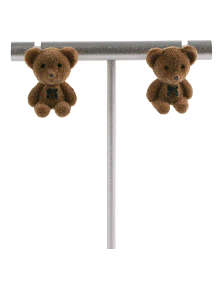 Kolczyki MIŚ MISIE "TEDDY BEAR" LOLITA AKCESORIA srebrny sztyft 925