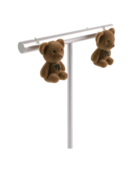 Kolczyki MIŚ MISIE "TEDDY BEAR" LOLITA AKCESORIA srebrny sztyft 925