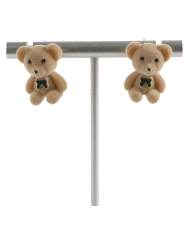 Kolczyki MIŚ MISIE "TEDDY BEAR" LOLITA AKCESORIA srebrny sztyft 925