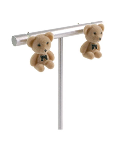 Kolczyki MIŚ MISIE "TEDDY BEAR" LOLITA AKCESORIA srebrny sztyft 925