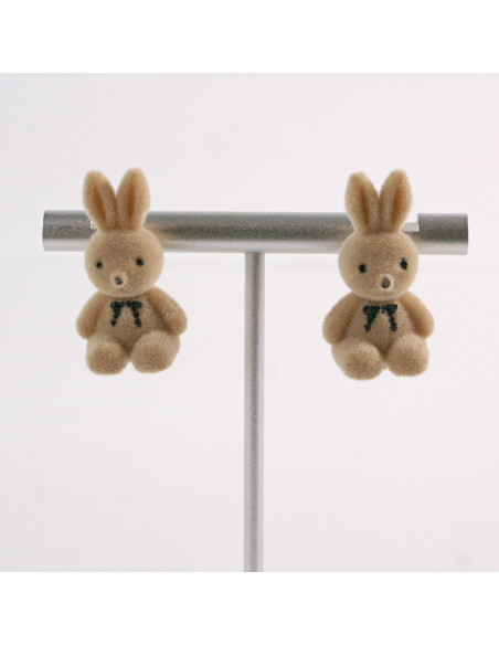 Kolczyki KRÓLIK KRÓLICZEK LOLITA AKCESORIA srebrny sztyft 925