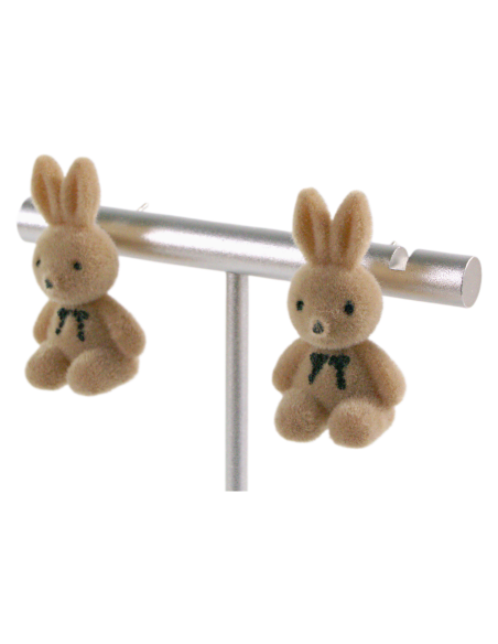 Kolczyki KRÓLIK KRÓLICZEK LOLITA AKCESORIA srebrny sztyft 925