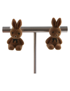 Kolczyki KRÓLIK BRĄZOWY KRÓLICZEK LOLITA AKCESORIA...