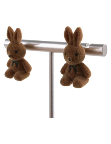 Kolczyki KRÓLIK BRĄZOWY KRÓLICZEK LOLITA...