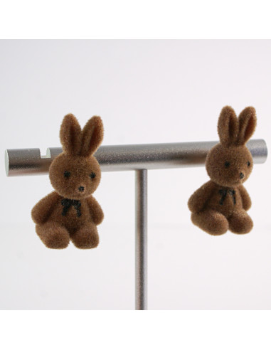 Kolczyki KRÓLIK BRĄZOWY KRÓLICZEK LOLITA...