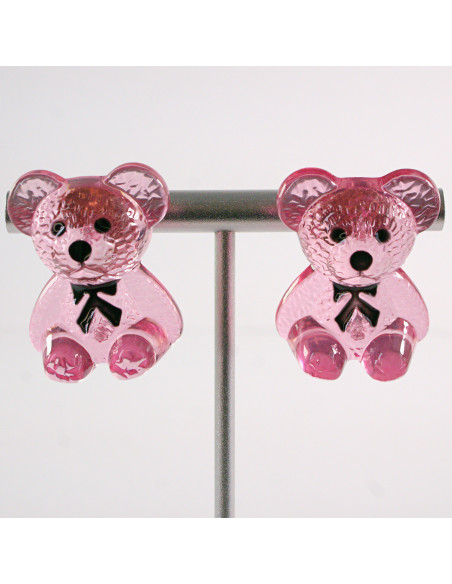 Kolczyki MIŚ MISIE "TEDDY BEAR" LOLITA AKCESORIA srebrny sztyft 925