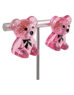 Kolczyki MIŚ MISIE "TEDDY BEAR" LOLITA AKCESORIA srebrny... 2