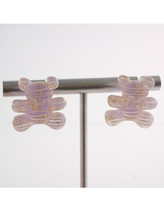 Kolczyki MIŚ MISIE "TEDDY BEAR" LOLITA AKCESORIA srebrny... 2