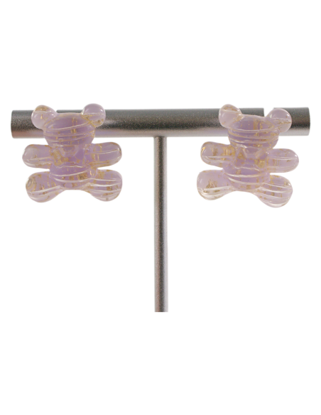 Kolczyki MIŚ MISIE "TEDDY BEAR" LOLITA AKCESORIA srebrny sztyft 925