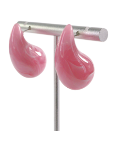 Kolczyki RÓŻOWE AKRYLOWE ŁEZKI KROPLE LOLITA AKCESORIA... 2