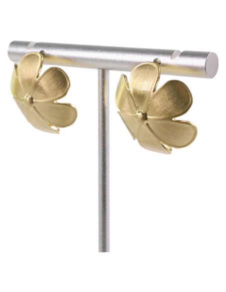 Kolczyki ZŁOTE KWIATKI KWIAT  LOLITA AKCESORIA srebrny sztyft 925