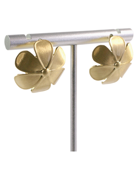 Kolczyki ZŁOTE KWIATKI KWIAT  LOLITA AKCESORIA srebrny sztyft 925