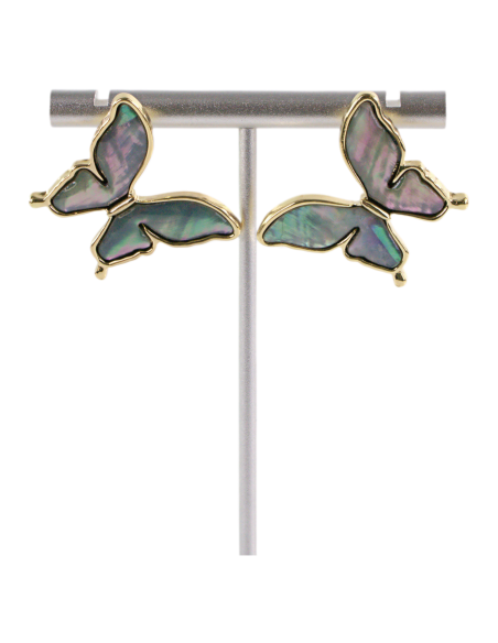 Kolczyki MOTYLKI MOTYLE LOLITA AKCESORIA srebrny sztyft 925