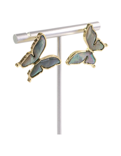 Kolczyki MOTYLKI MOTYLE LOLITA AKCESORIA srebrny sztyft 925 2