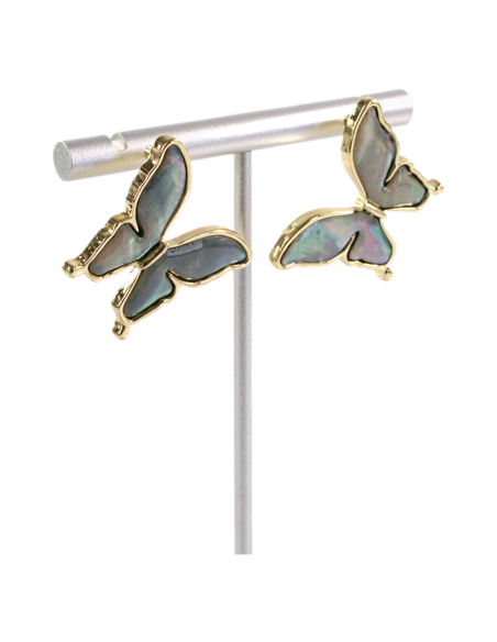 Kolczyki MOTYLKI MOTYLE LOLITA AKCESORIA srebrny sztyft 925