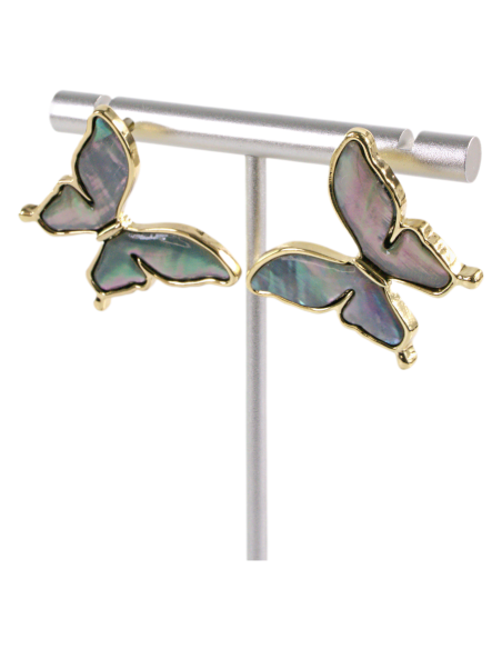 Kolczyki MOTYLKI MOTYLE LOLITA AKCESORIA srebrny sztyft 925