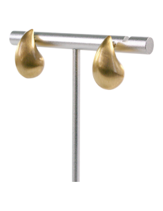 Kolczyki ZŁOTE MATOWE  ŁEZKI KROPLE LOLITA AKCESORIA... 2