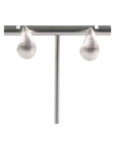 Kolczyki SREBRNE MATOWE ŁEZKI KROPLE LOLITA...