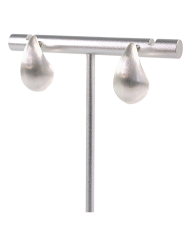 Kolczyki SREBRNE MATOWE ŁEZKI KROPLE LOLITA...